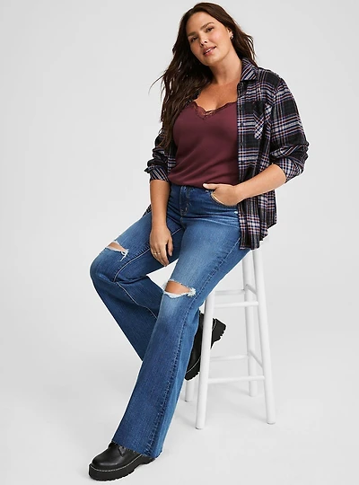 Lizzie Long-Sleeve Button-Down Shirt