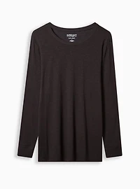 Vintage Super Soft Slub Crew Neck Long Sleeve Tee