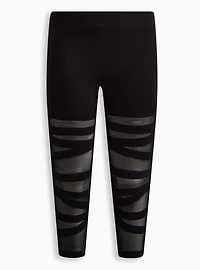 Crop Front Mesh Legging