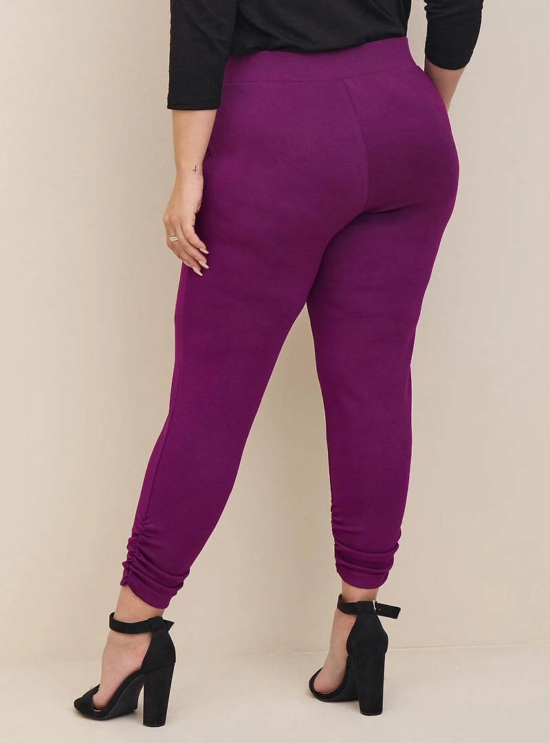Crop Pull On Skinny Studio Cupro High Rise Side Cinch Pant (Tall