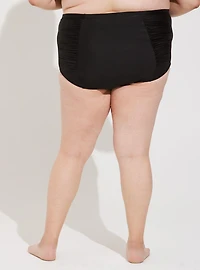 High Rise Midfit Ruched Swim Bottom