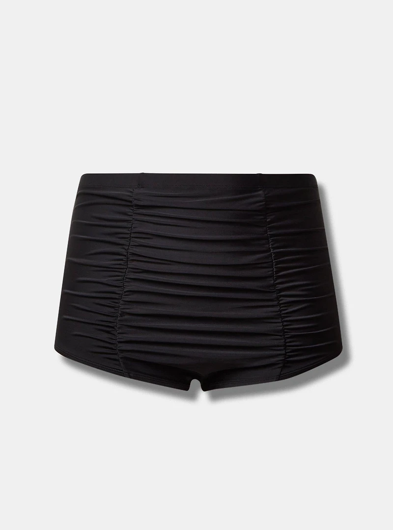 High Rise Midfit Ruched Swim Bottom