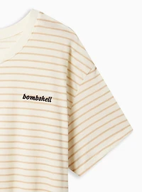 Bombshell Signature Jersey Crew Neck Crop Tee