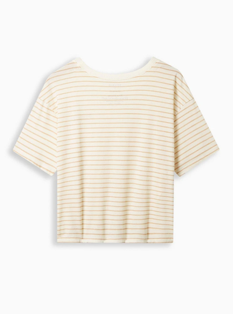 Bombshell Signature Jersey Crew Neck Crop Tee