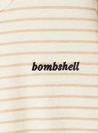 Bombshell Signature Jersey Crew Neck Crop Tee