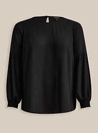 Georgette Blouson Sleeve Blouse