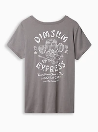 Dim Sum Classic Fit Cotton Polyester Crew Neck Tee