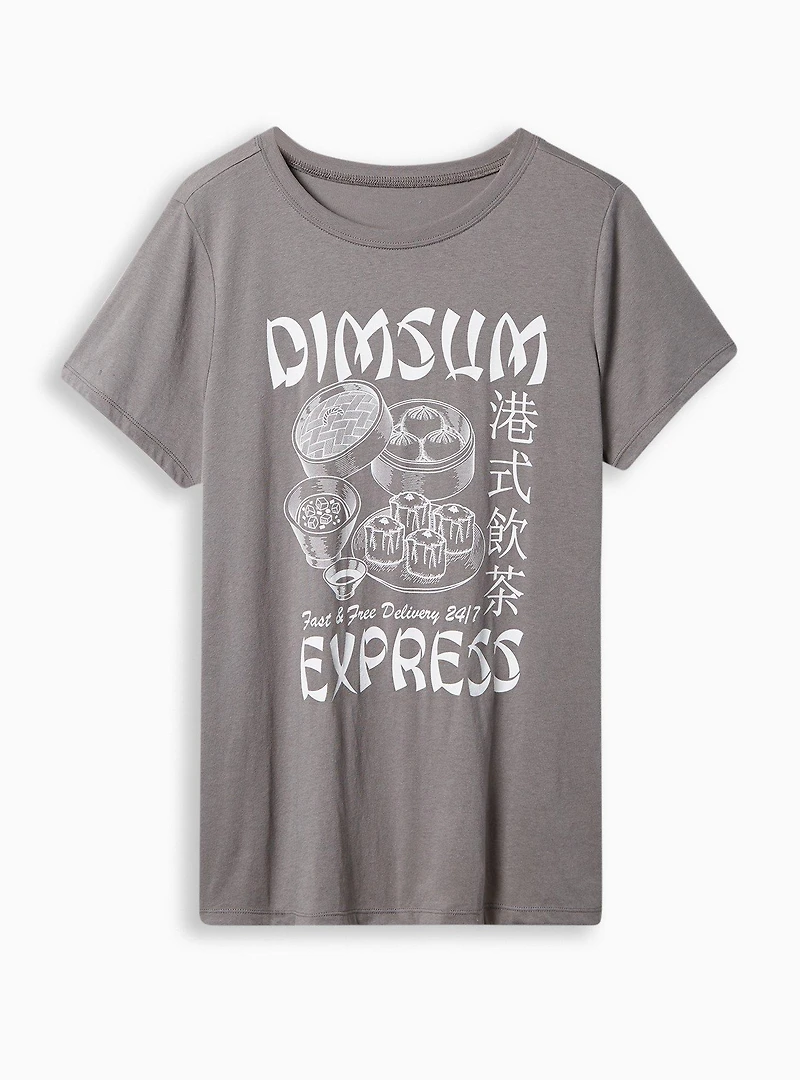 Dim Sum Classic Fit Cotton Polyester Crew Neck Tee
