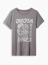 Dim Sum Classic Fit Cotton Polyester Crew Neck Tee