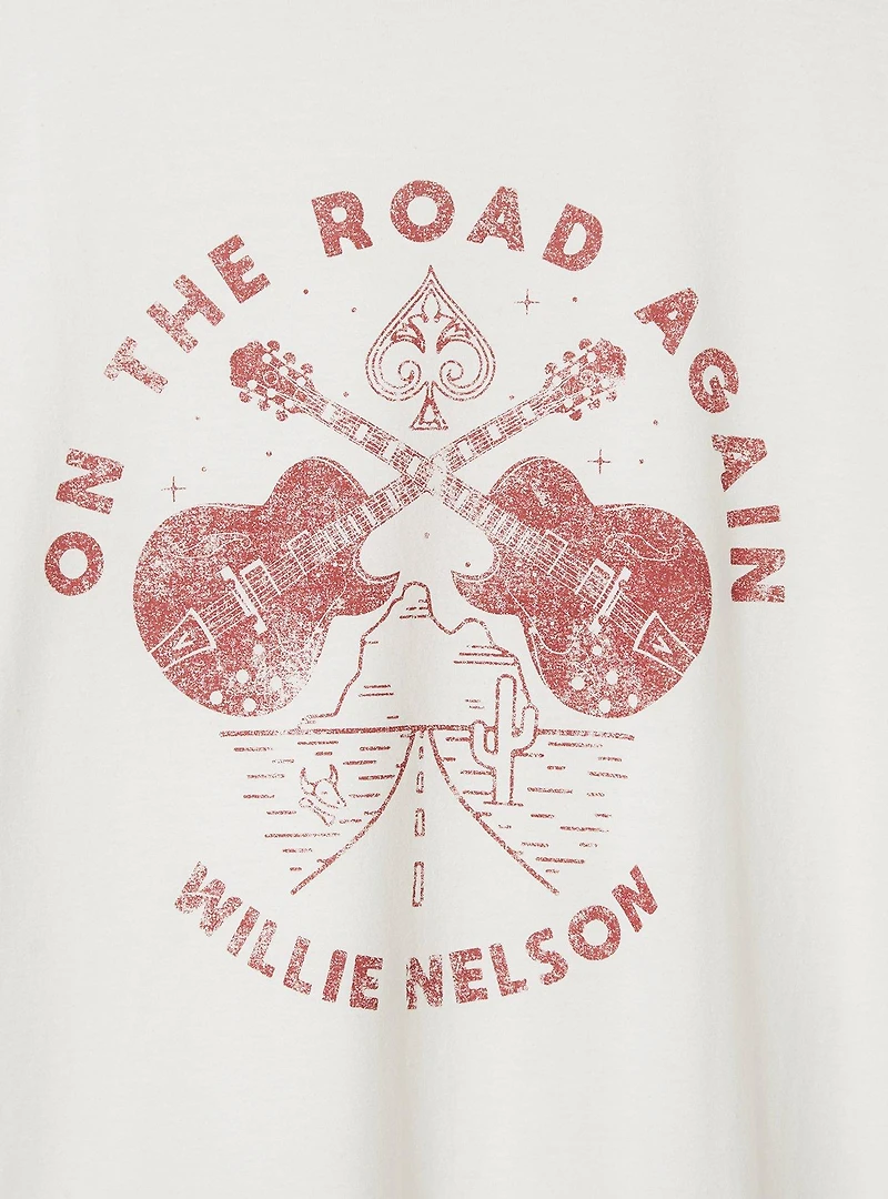 Willie Nelson Classic Fit Cotton Crew Tee