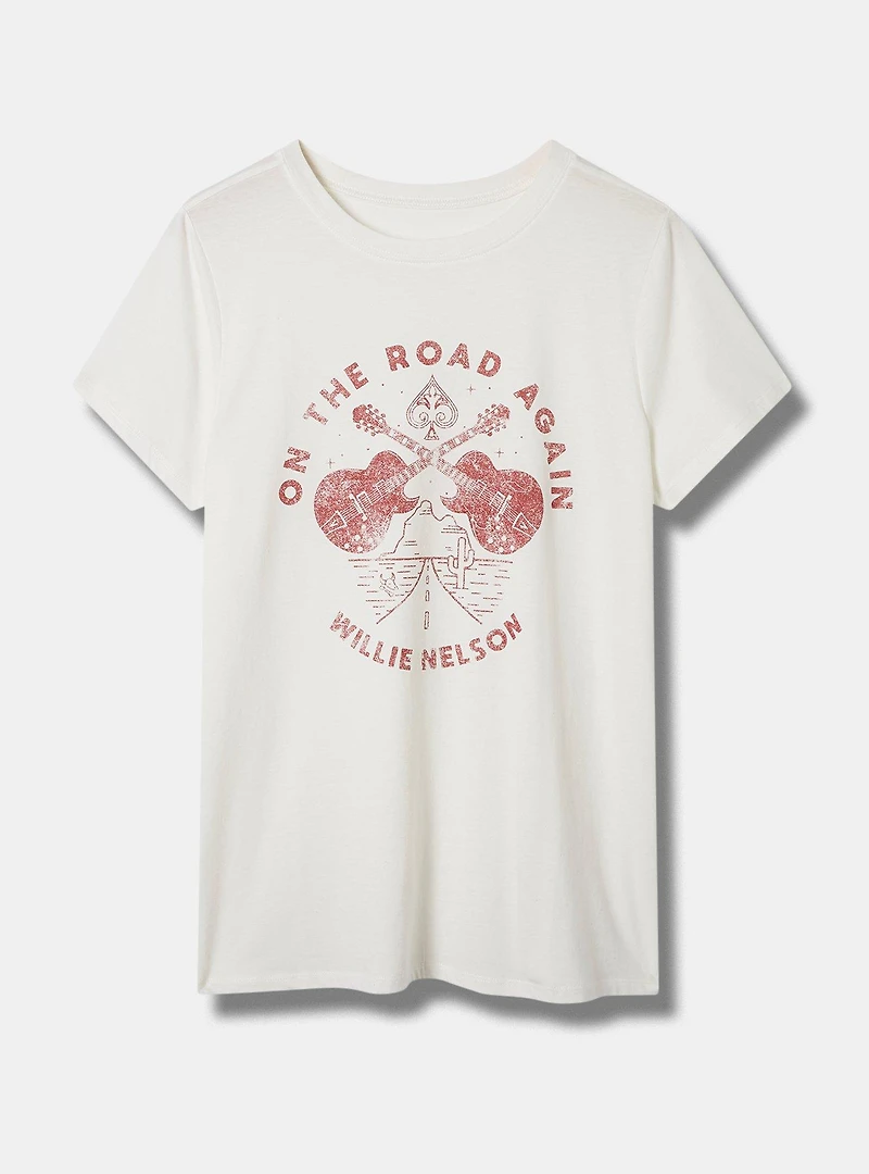 Willie Nelson Classic Fit Cotton Crew Tee
