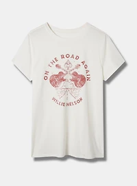 Willie Nelson Classic Fit Cotton Crew Tee