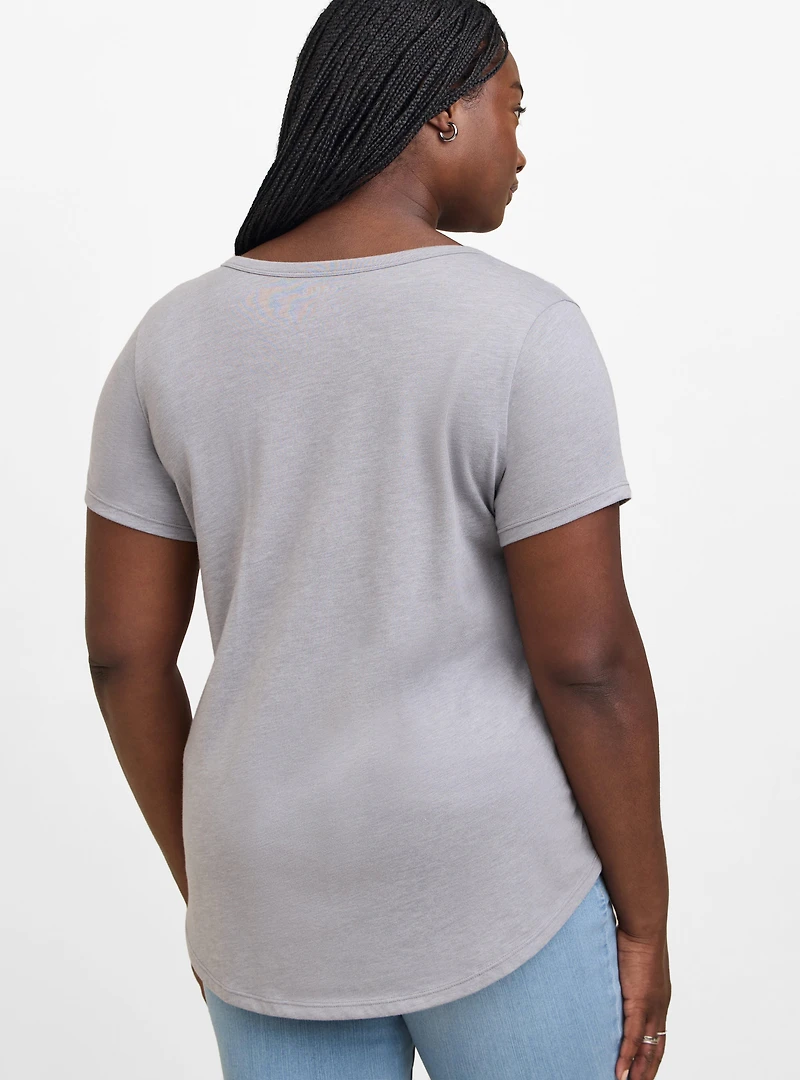Girlfriend Signature Jersey V-Neck Tee