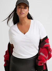 Girlfriend Signature Jersey VNeck Tee