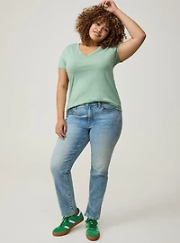 Girlfriend Signature Jersey VNeck Tee