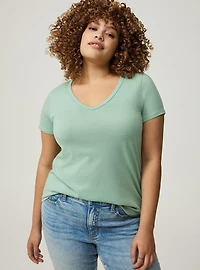 Girlfriend Signature Jersey VNeck Tee