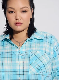 Lizzie Cotton Button-Up Long Sleeve Shirt