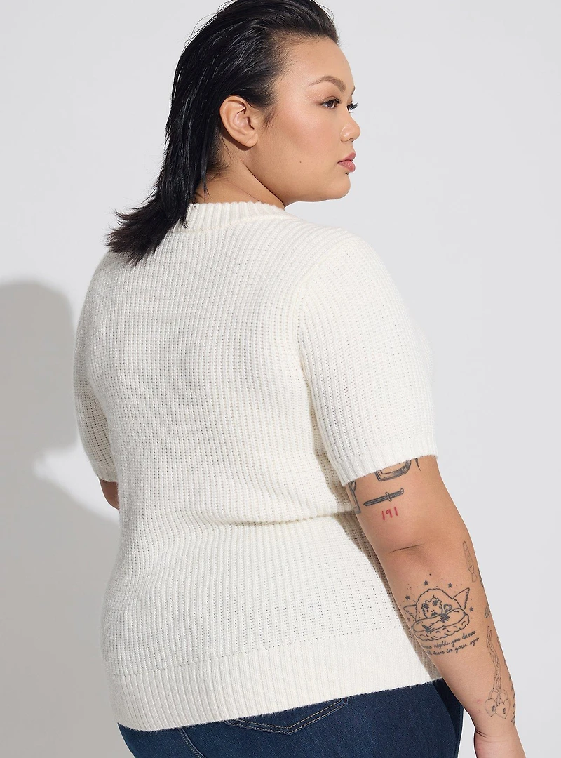 Chunky Knit Drop Shoulder Pullover
