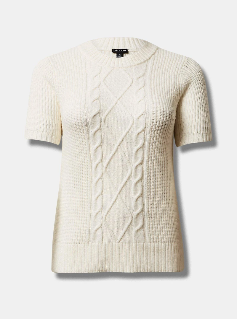 Chunky Knit Drop Shoulder Pullover