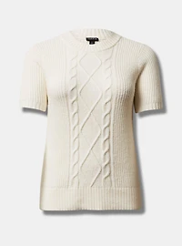 Chunky Knit Drop Shoulder Pullover