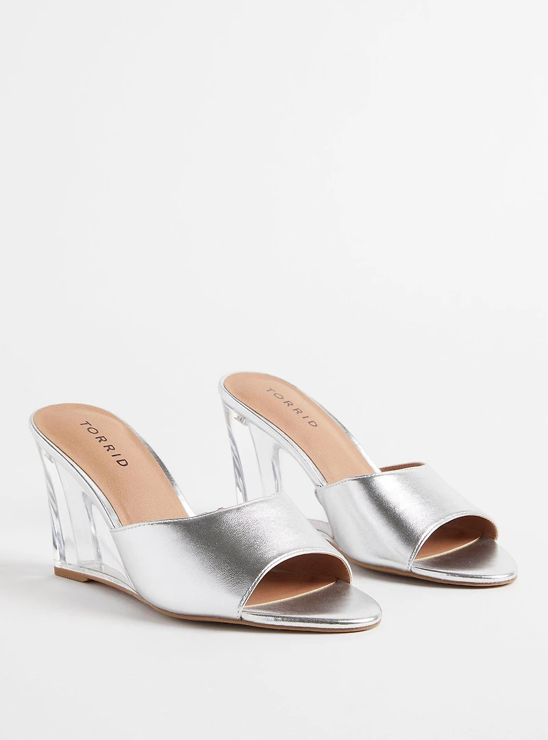Lucite Wedge Mule (WW)
