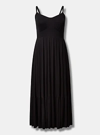 Maxi V-Neck Tiered Dress