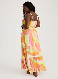 Maxi V-Neck Tiered Dress