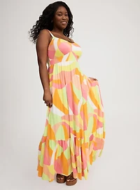 Maxi V-Neck Tiered Dress