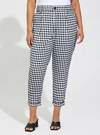 Taper Stretch Crepe High-Rise Pant