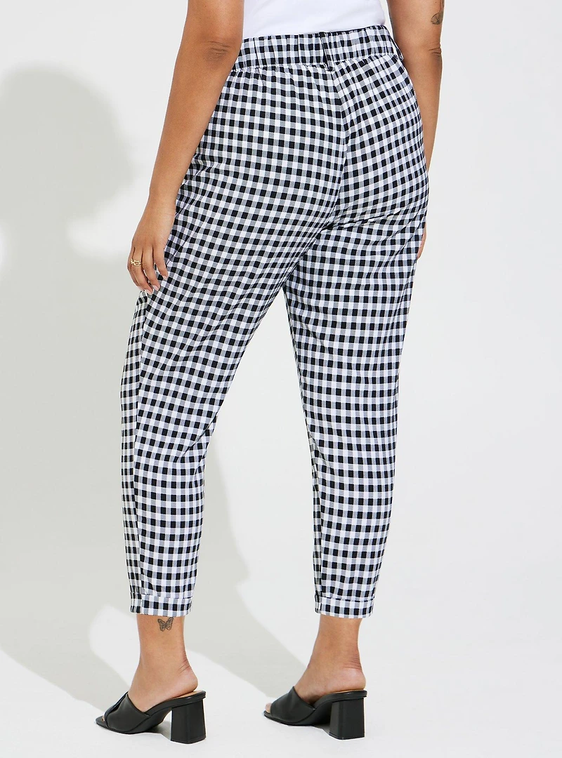Taper Stretch Crepe High-Rise Pant