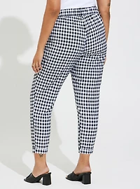 Taper Stretch Crepe High-Rise Pant