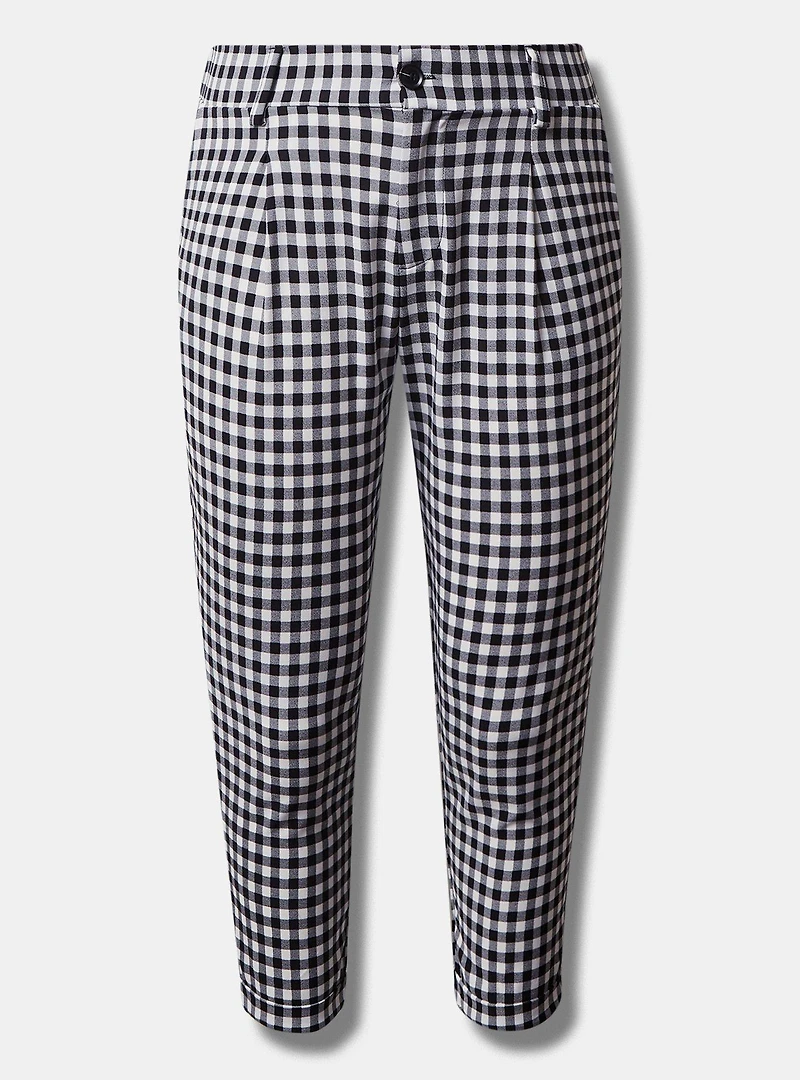 Taper Stretch Crepe High-Rise Pant