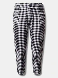 Taper Stretch Crepe High-Rise Pant