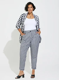Taper Stretch Crepe High-Rise Pant