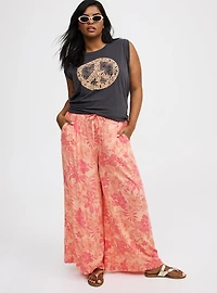 Pull-On Wide Leg Pant