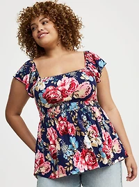 Cinched Waist Babydoll Tank