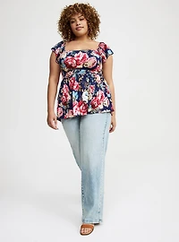 Cinched Waist Babydoll Tank
