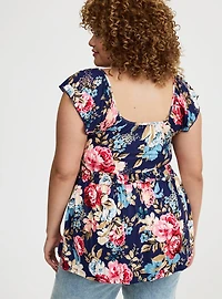 Cinched Waist Babydoll Tank