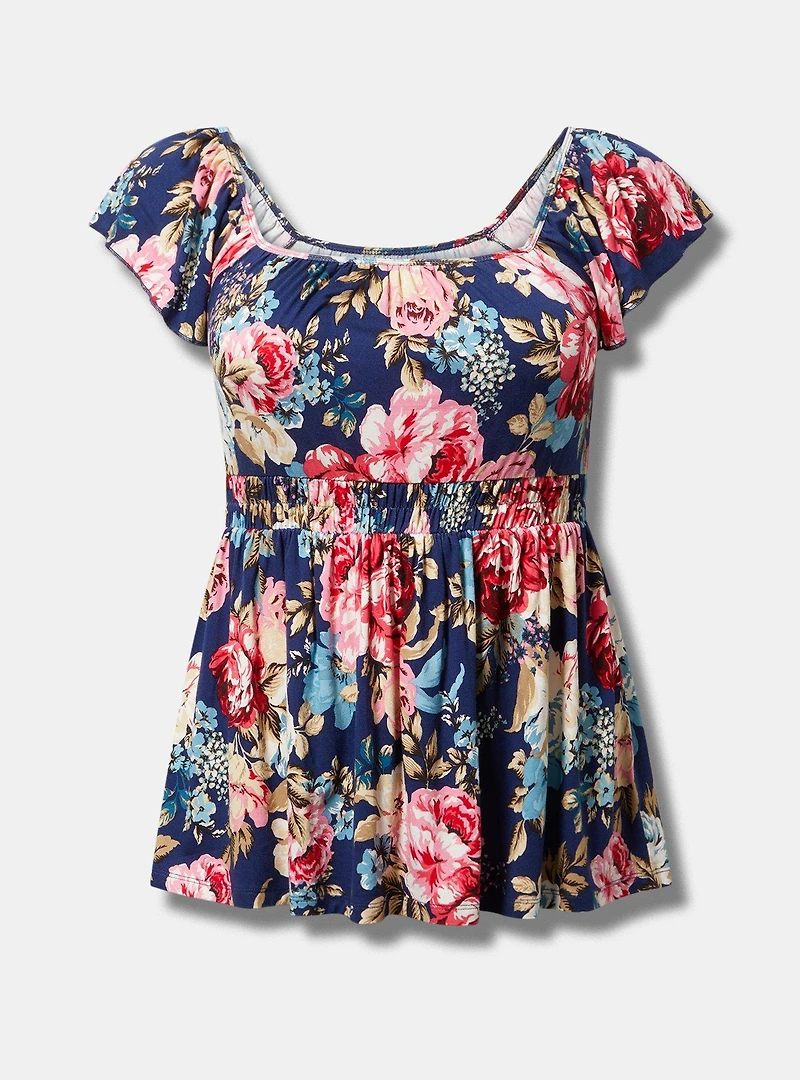 Cinched Waist Babydoll Tank