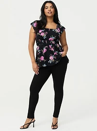 Flutter Sleeve Babydoll Top