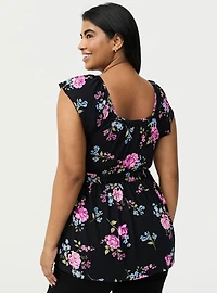 Flutter Sleeve Babydoll Top