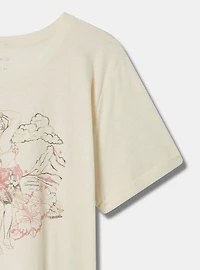 Paradise Relaxed Fit Heritage Slub Crew Neck Roll Sleeve Tee