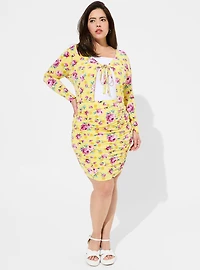 Betsey Johnson Studio Knit Tie Front Crop Cardigan