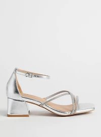 Embellished Block Heel Sandal (WW)