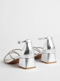 Embellished Block Heel Sandal (WW)
