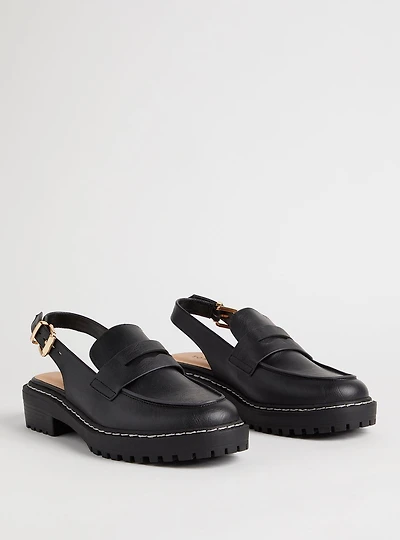 Sling Back Lug Loafer (WW)