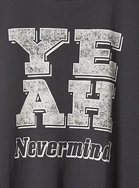 Graphic Relaxed Fit Vintage Cotton Jersey Crew Neck Dolman Tank