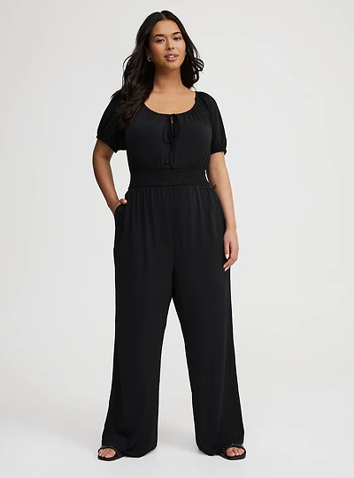 Puff Sleeve Jumpsuit