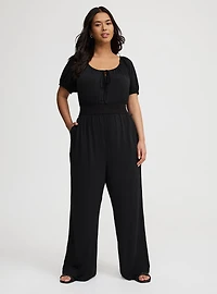 Puff Sleeve Jumpsuit