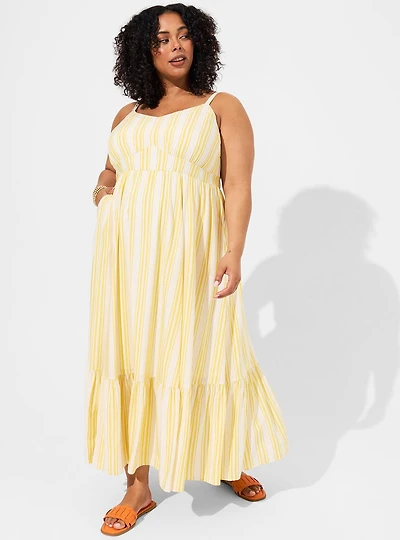 Maxi Challis Sleeveless Tiered Dress